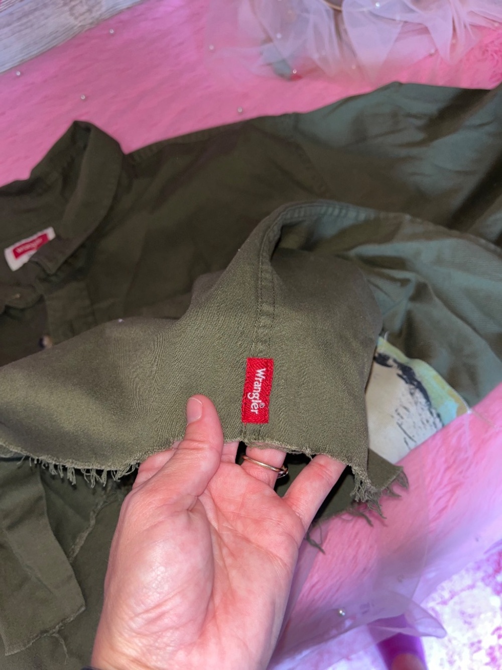 Hand Painted Wrangler Button Down - Picture 7 of 8